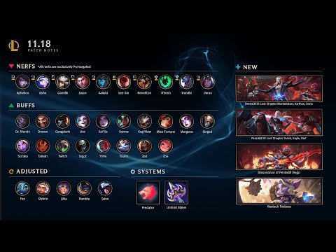 Patch 11.18 Rundown | League of Legends