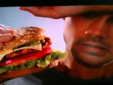 Death angel the ultra violence in Carl's junior jalapeno turkey burger commercial