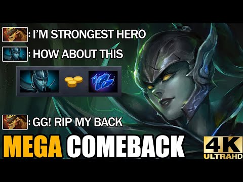 Crazy Build Aghanim's Shard PA Destroyed Most Strongest Hero Bristleback Epic Mega Comeback Dota 2