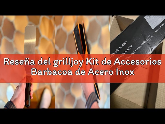 Vídeo relacionado con grilljoy Kit de Accesorios Barbacoa de Acero Inoxidable, Juego de Utensilios Barbacoa, Kit Smash Burger, Espátulas para Plancha, Smash Burger Press, 28 Kit Utensilios Barbacoa para Hombres