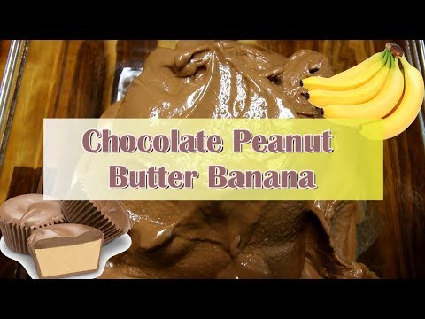 Chocolate Peanut Butter Banana Ice Cream AKA Nice Cream (Dairy Free) Weight Watcher Friendly!