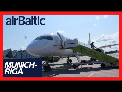 The best european BUSINESS Class? airBaltic A220 Munich-Riga - FLIGHT REVIEW