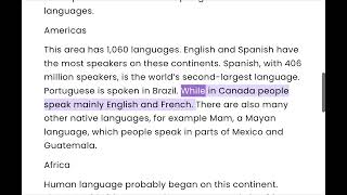 A2.2 - U16 - Languages of the world