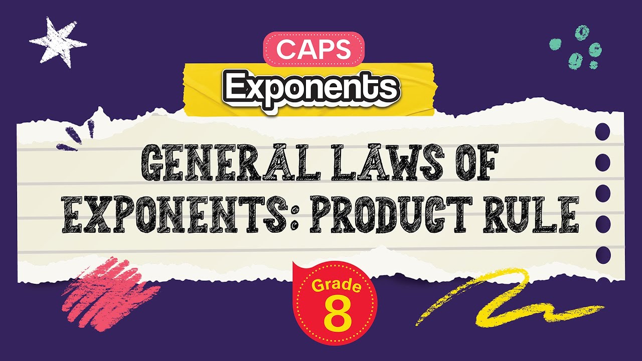 General laws of Exponents: Product Rule