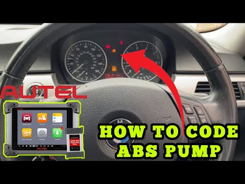 Autel How To Code New ABS Pump BMW E90 5E1F 5E50 5E51 Steering Angle Sensor Calibration
