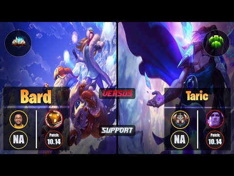 Aphromoo BARD (Support) [Unsealed Spellbook] VS TARIC - Challenger NA Patch 10.14