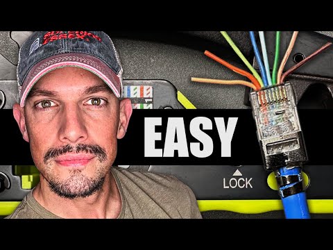 How To Crimp Shielded CAT6A with Passthrough RJ45s Tutorial
