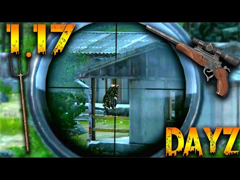 First Kill Using The New 'LONGHORN' + The pitchfork  - DayZ 1.17 #Shorts