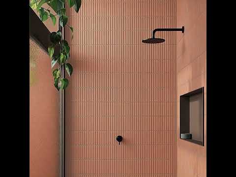 Carrelage mur Décor Gaspésie corail 32x62,5 cm