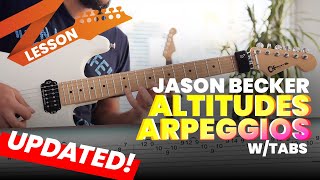 Jason Becker - Altitudes Arpeggios Lesson & Tab (Updated)