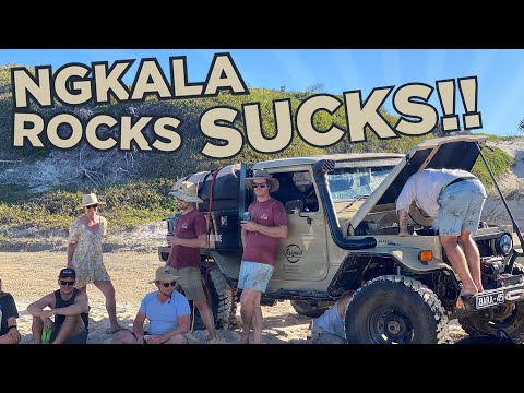 NEVER save an Izuzu driver - BREAKDOWN at Ngkala Rocks Fraser Island | Barra Torque to Cape York PT5