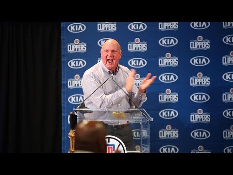 Clippers owner Steve Ballmer is pumped and wants Los Angeles to be pumped, too.