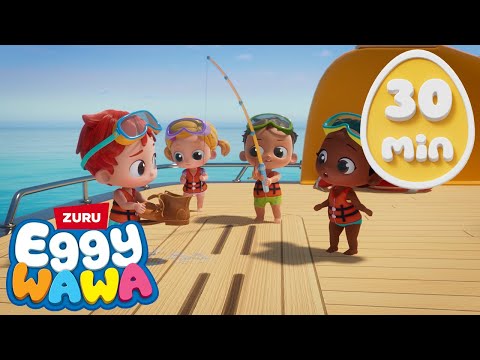 🌊 Dive into 30mins of Nursery Rhymes with Eggy Wawa 🌼 | Learn & Explore |‌ Joyful Preschool Playtime