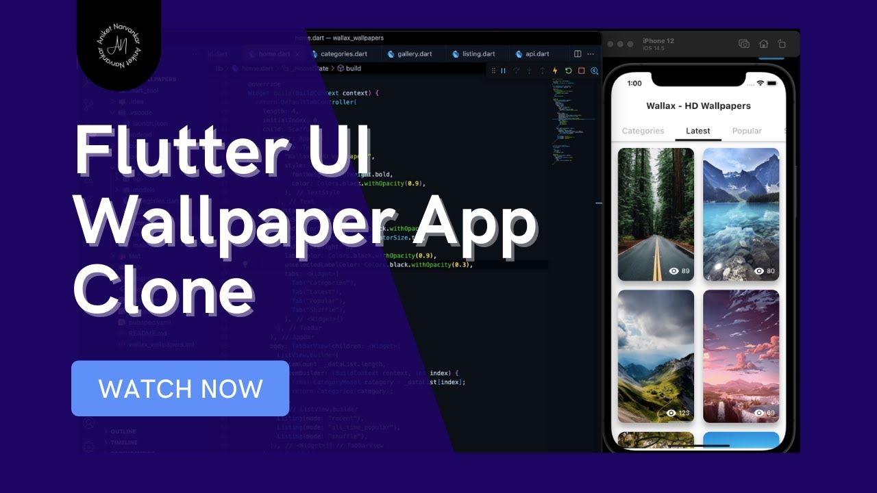 Flutter Wallpaper App UI #shorts #flutter