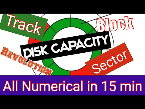 Disk Numerical of Track,Surface,Valid Block,Rotational Delay ,Transfer Rate | Operating System