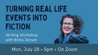 Author Britta Jensen: Turning Real Life Events into Fiction