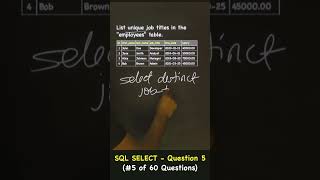 SQL Select Statement - Q & A (#5 of 60 Questions) 