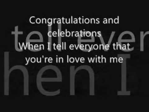 Congratulations by Cliff Richard lyrics