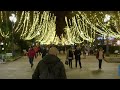 Nueva iluminación navideña de la Alameda de Oviedo