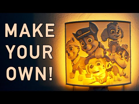 Lithophane Nightlight Maker Guide- Paw Patrol Edition