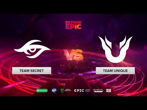Team Secret vs Team Unique, BEYOND EPIC: Europe/CIS, bo3, game 1 [Maelstorm & Jam]