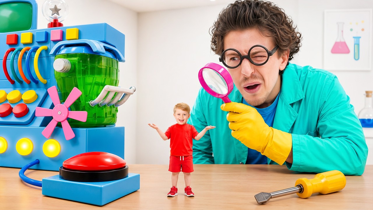 Kid Becomes Tiny! Magic Shrinking Machine