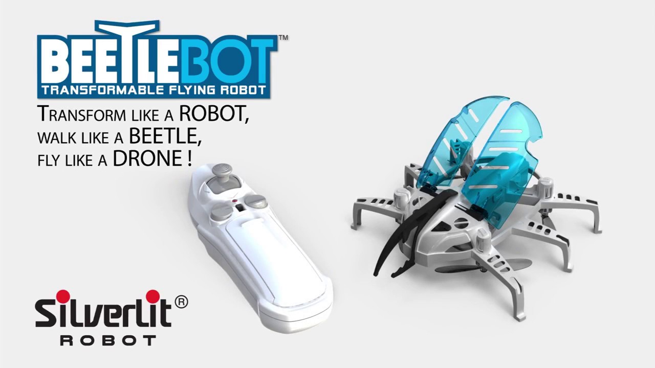 Silverlit Робот Жук летающий белый