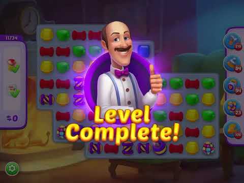 Homescapes Level 11734 HARD!  NO BOOSTERS!