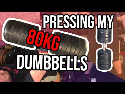 PRESSING MY 80KG IVANKO DUMBBELLS