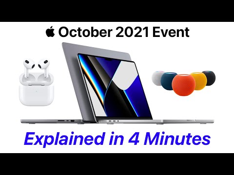 Apple October Event 2021: Explained in 4 Minutes