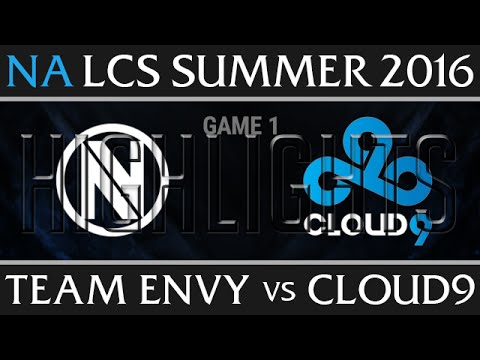 Team Envy vs Cloud 9 Highlights Game 1, W8 D2 NA LCS Summer 2016 S6, NV vs C9 G1
