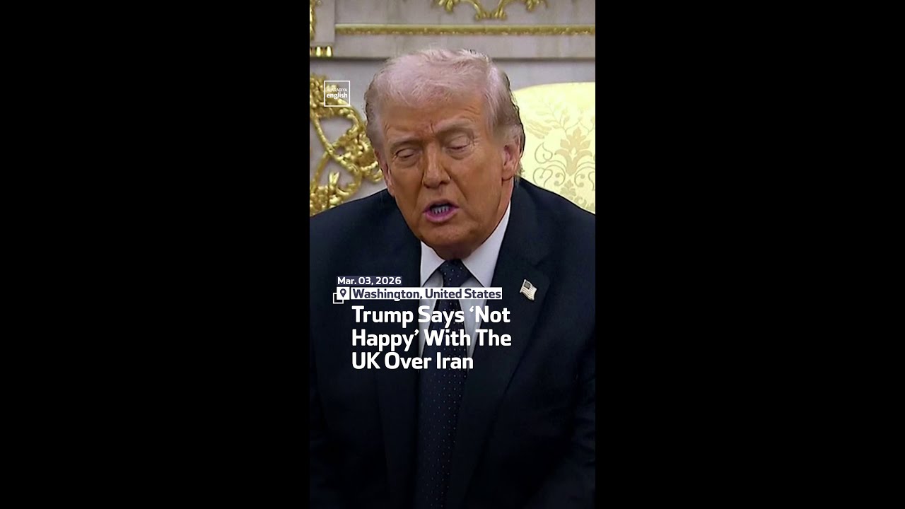 Video | Trump Says ‘Not Happy’ With The UK Over Iran