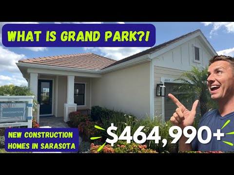 Grand Park New Construction | Sarasota New Construction Home Tour | Imagination - 3bed 2bath $465k+