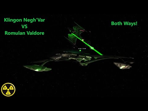 Klingon Negh'Var VS Romulan Valdore | Both Sides | Star Trek Ship Battle | Bridge Commander |