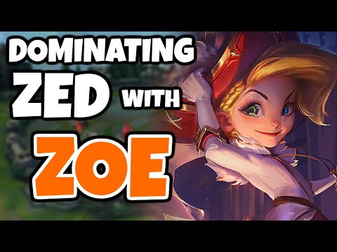 This is how I Zoe into Zed in High Elo (And win lane/Solo Kill) | Pekin Woof