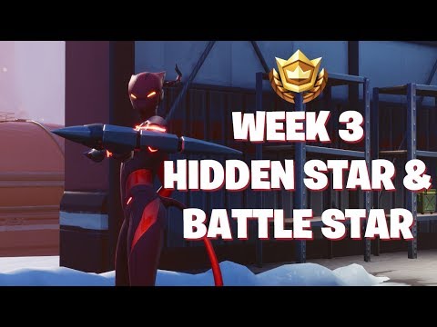 SECRET STAR & BATTLE STAR WEEK 3 SEASON 7 LOCATION! - FORTNITE BATTLE ROYALE
