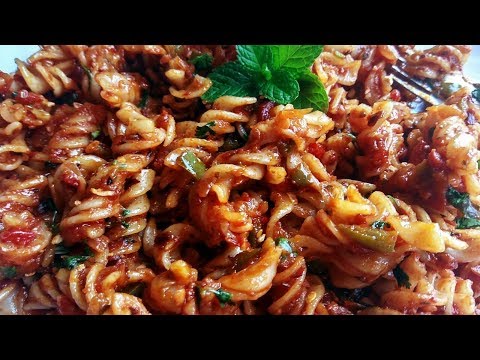 Red Sauce Pasta- नये तरीके से बनाये स्पेशल पास्ता-Spicy Masala Pasta-Kids Lunch box Recipe||Yummy