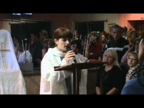 LECTURA DEL LA PALABRA EN LA GRAN MISA REALIZADA EN LA LOC. DE SAN MARTÍN.