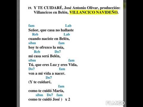 Villancico: Y te Cuidaré, José Antonio Olivar (con acordes)