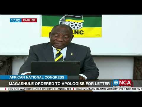 Magashule ordered to apologise for letter