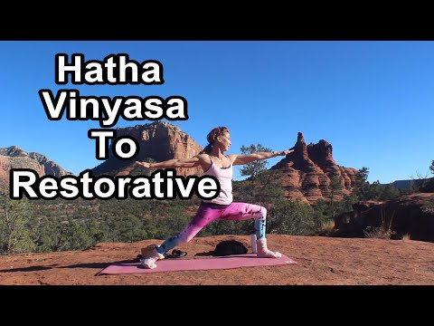 New Year’s Hatha Vinyasa to Restorative Flow | 45 Minute Yoga | Intention Setting