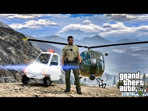 GTA 5 MODS LSPDFR 0.4.2 - EP 42 - PEEL P-50 PATROL!!! (GTA 5 REAL LIFE PC MOD)