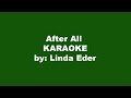 Linda Eder After All Karaoke