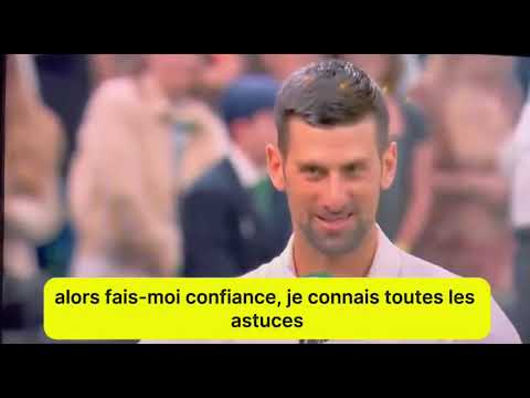 « Vous les gars, vous ne pouvez pas m’atteindre » - Djokovic