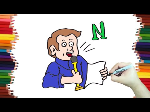 How to draw a narrator STEP BY STEP