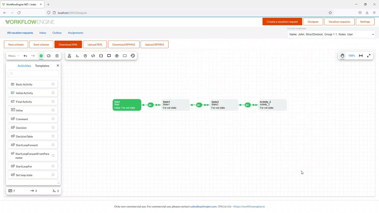 WorkflowEngine.IO - How to integrate - Creating a workflow