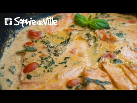 Diabetes: one-pan salmon with creamy vegetable sauce...