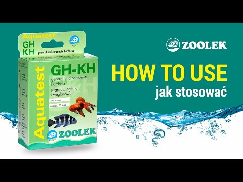 ZOOLEK Aqua Test GH-KH (1010) - Test na twardość ogólną i twardość węglanową do akwarium słodkowodnego i morskiego