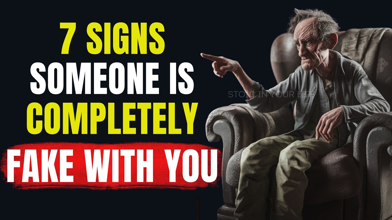 7 Clear Signs Someone Is Fake With You. And How Stoicism Can Help #stoicism #stoicinyourlife #stoics