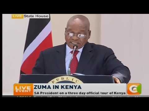 President Jacob Zuma's speech in State House, Nairobi